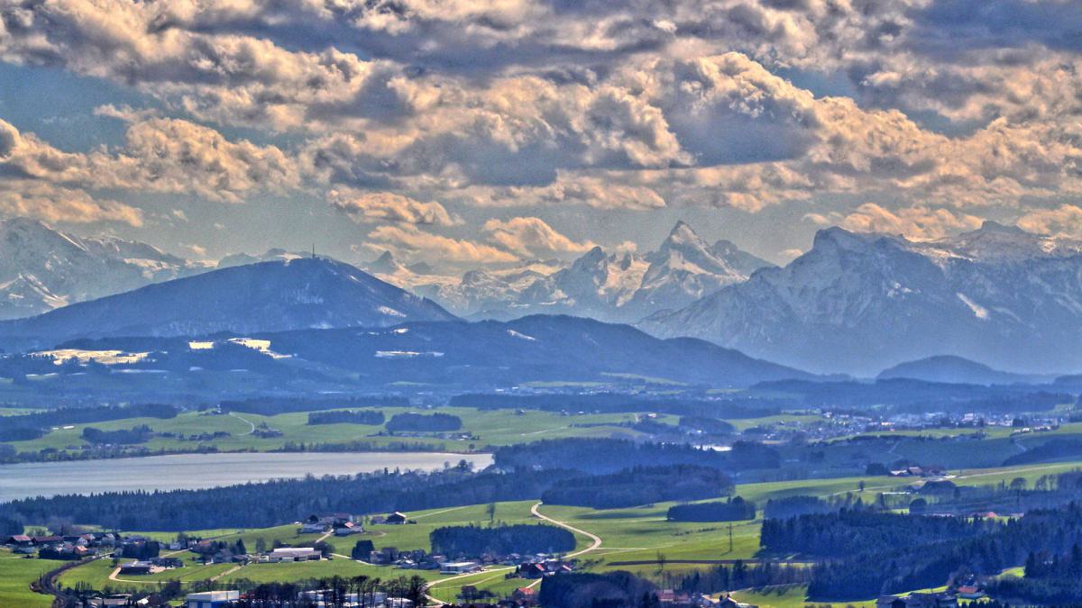 Panoramablick zum Watzmann